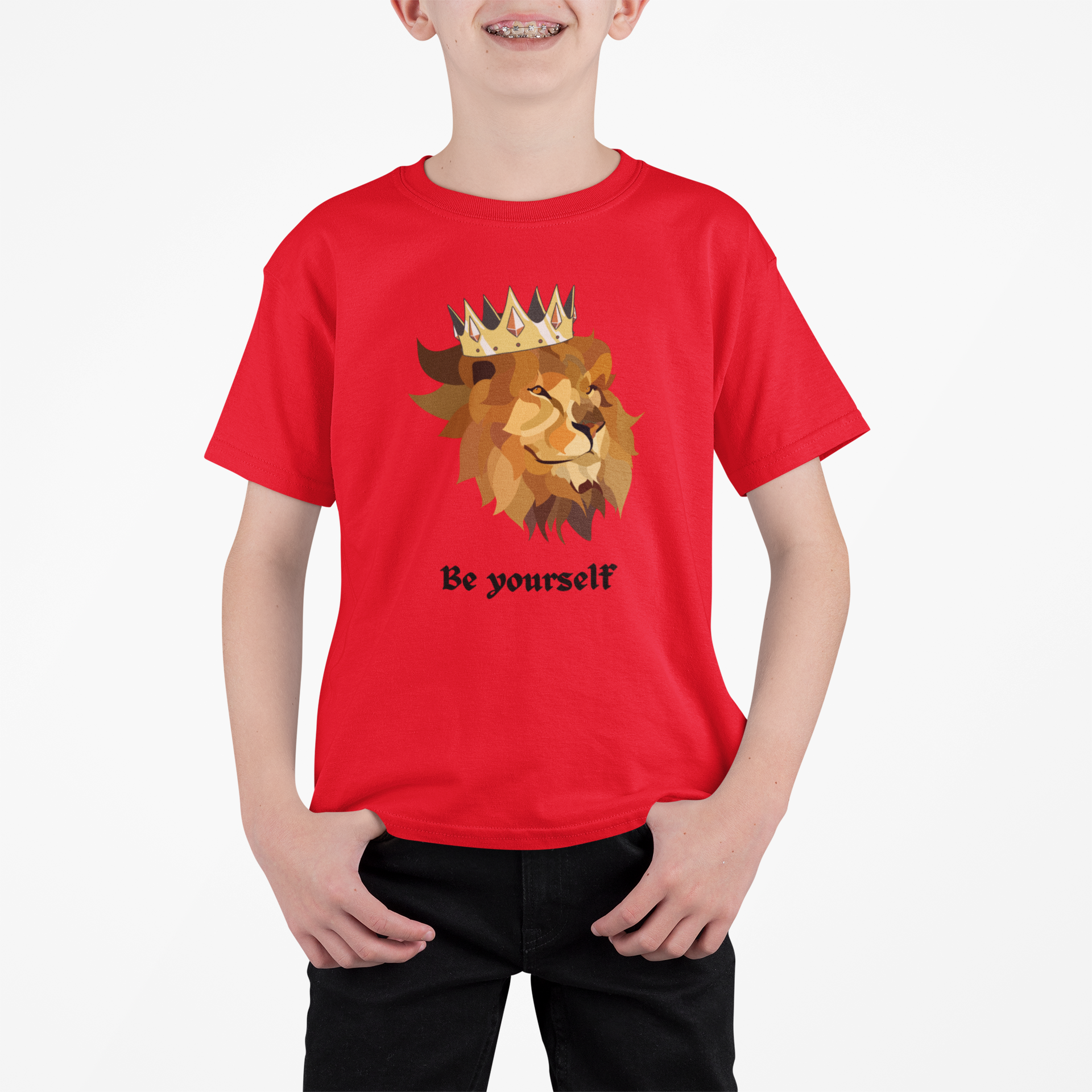 Lion King T-shirt for Boys Red