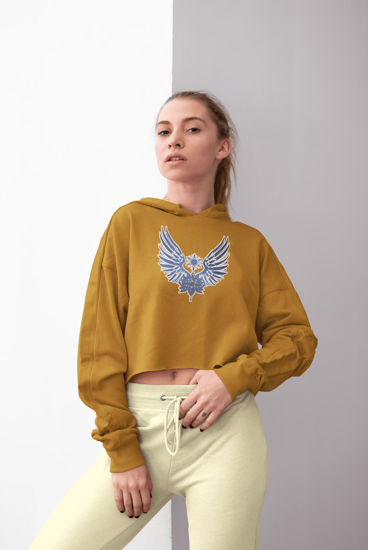 Magic Wings Crop Hoodie for Women 29