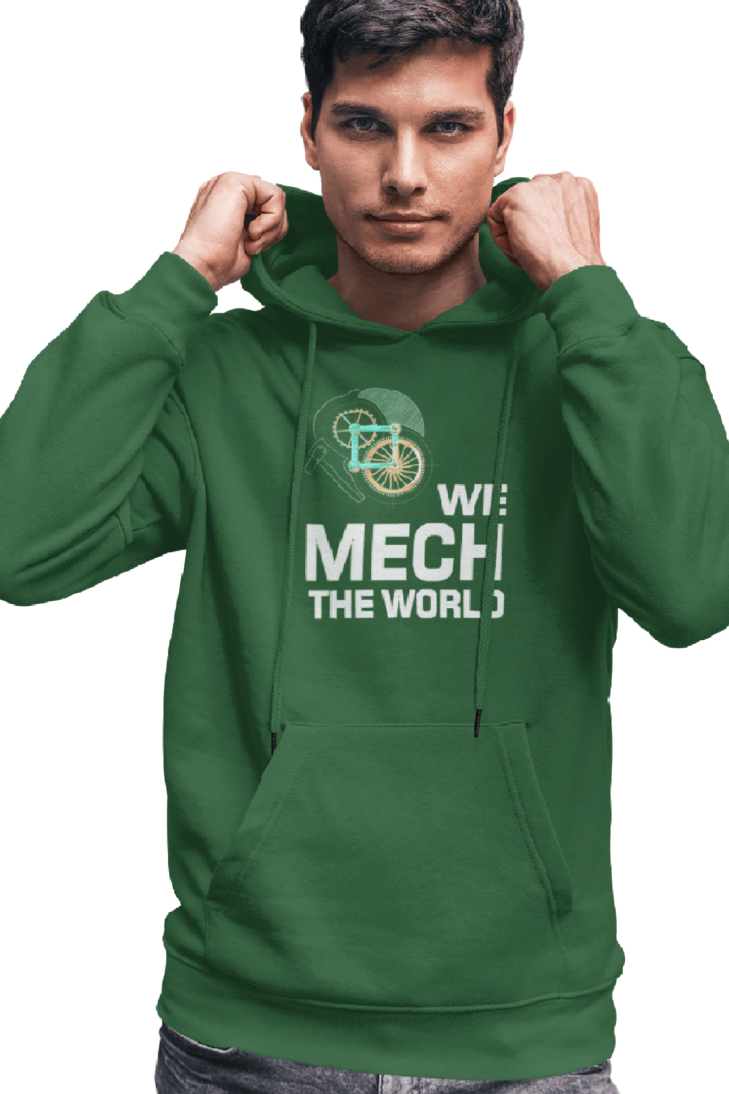 Mechanical Engineer Bottle Green Unisex Hoodie