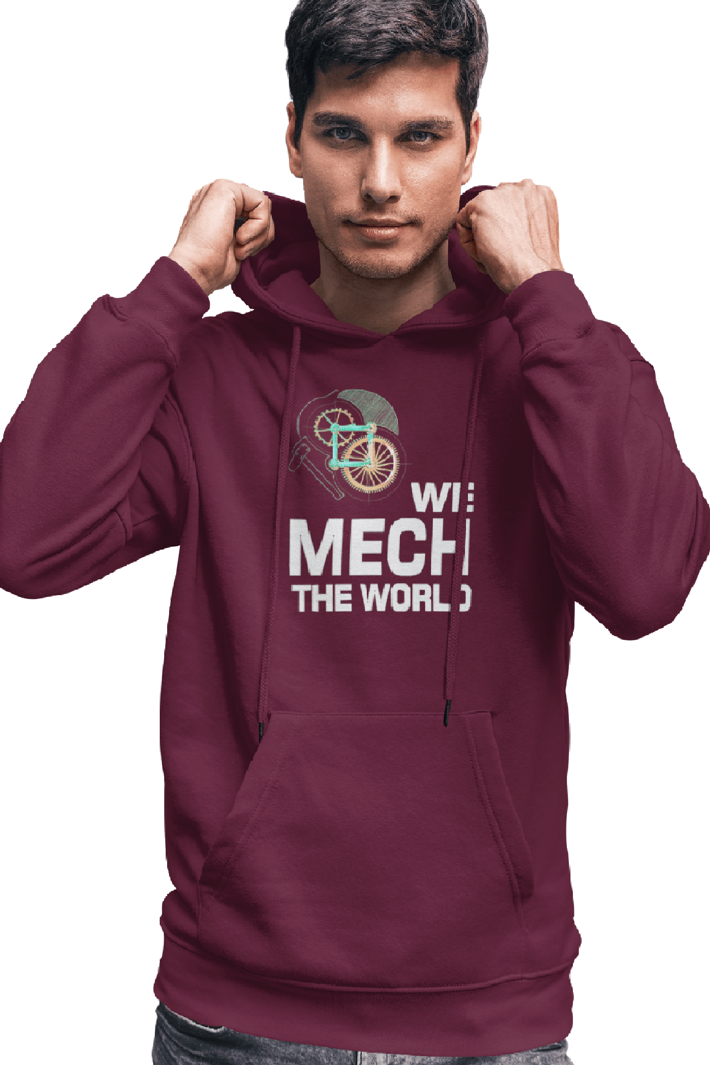 Mechanical Engineer Maroon Unisex Hoodie