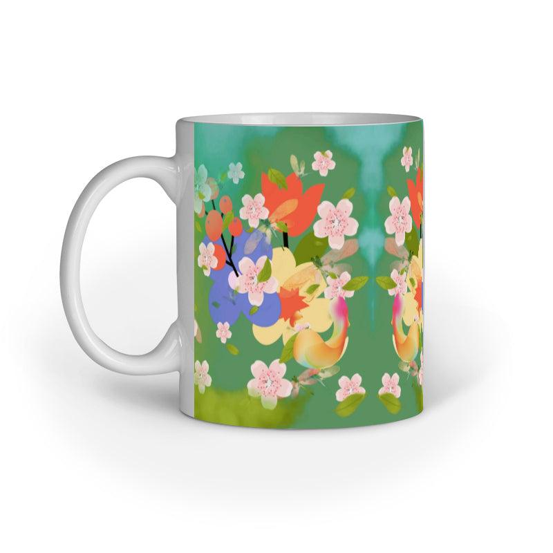 Summer Floral Print Coffee Mug C04