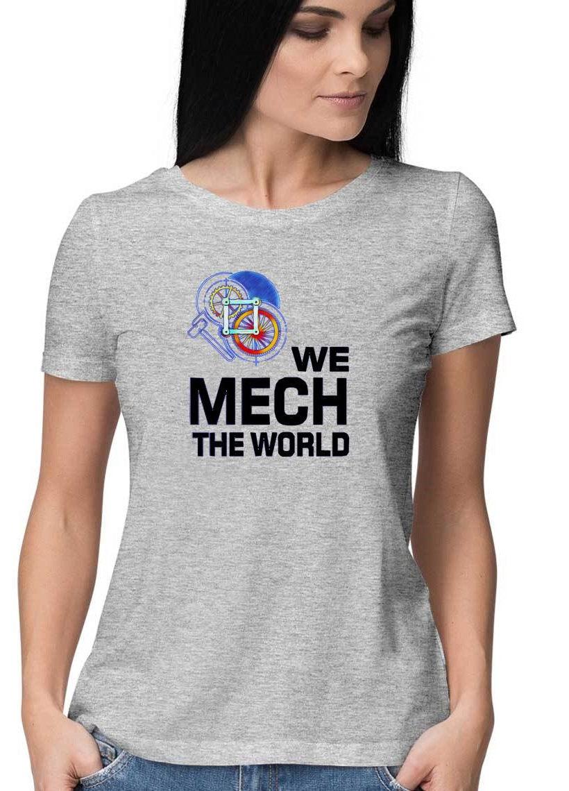 Light Grey Cotton Tshirt for Mechanical Engineers