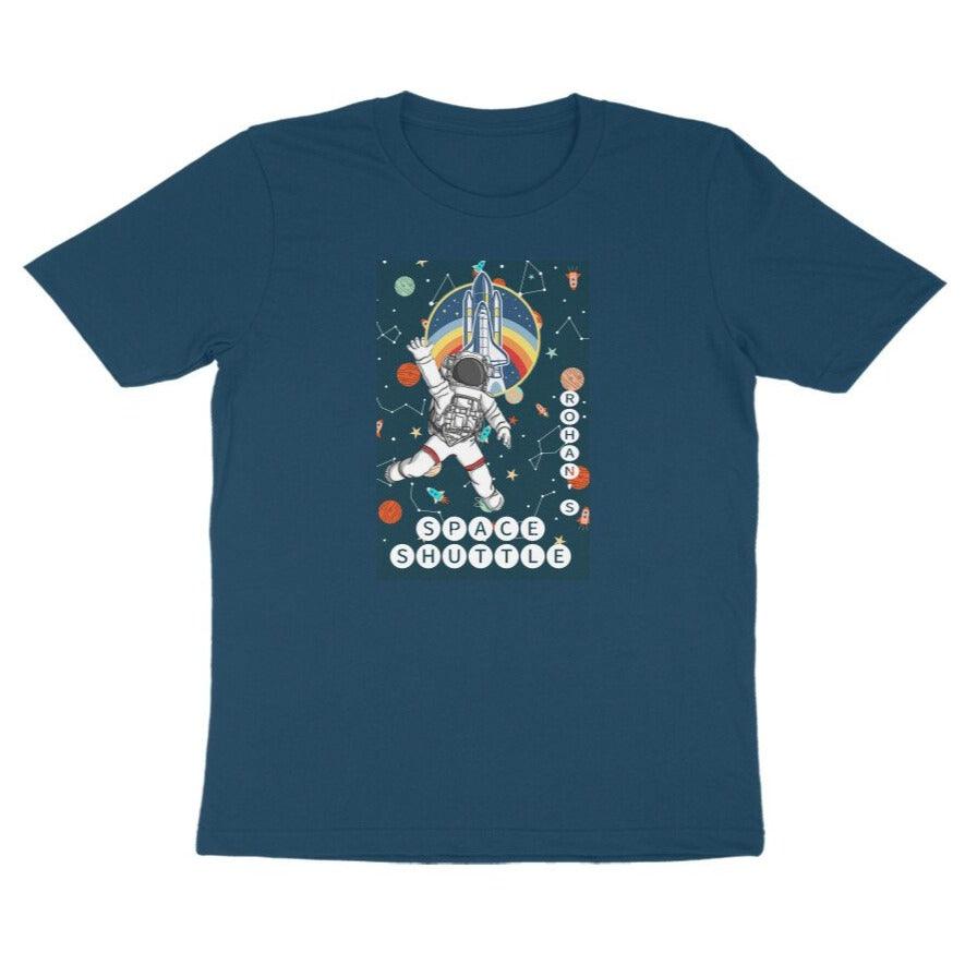 Personalised Space Shuttle Navy Blue T-shirt for Kids