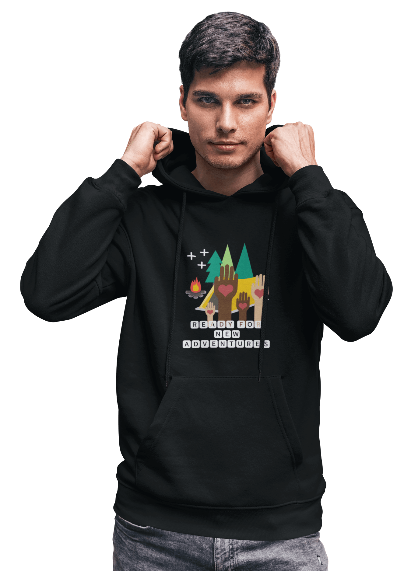 New Adventures Unisex Hoodie Black