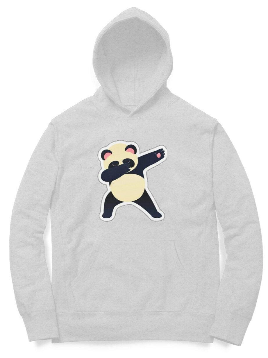 Dancing Panda Light Hrey Full sleeves Hoodie