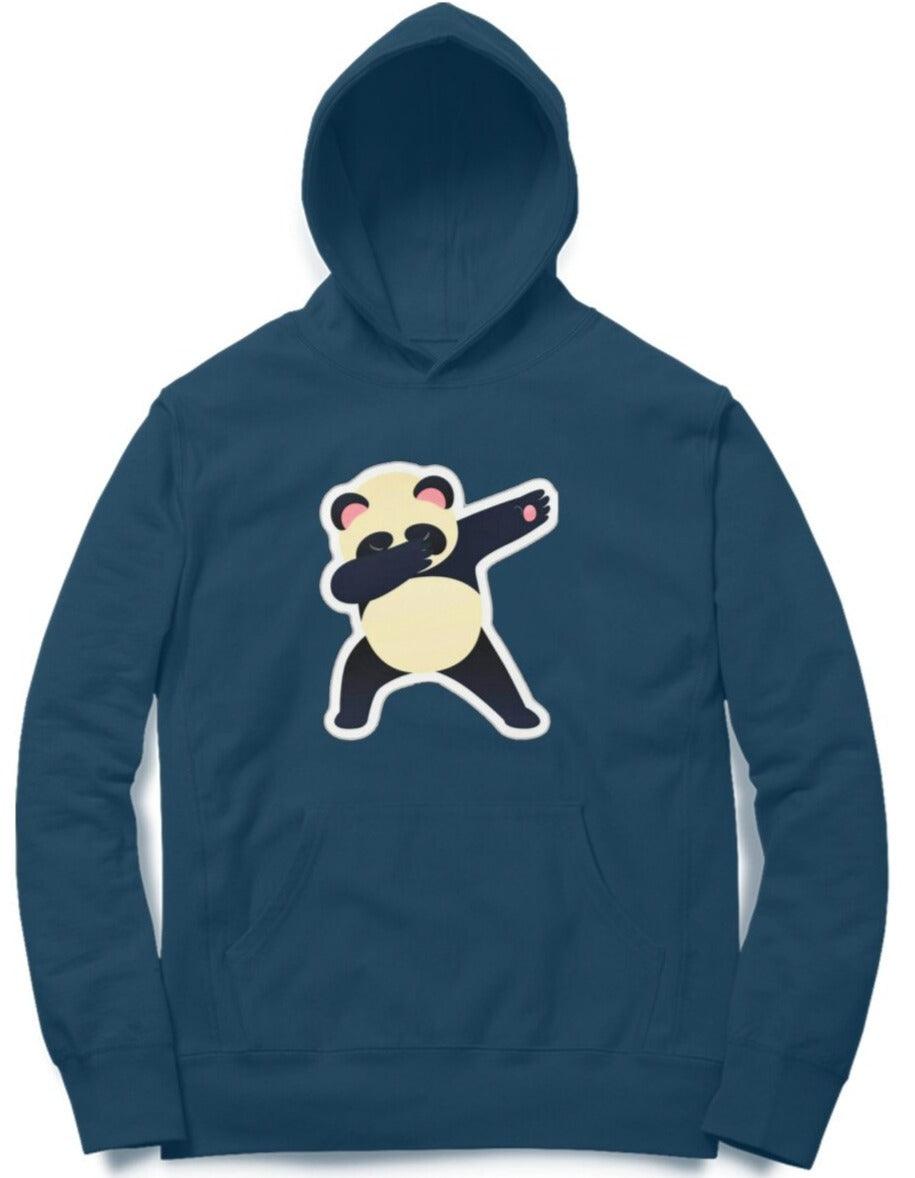 Dancing Panda  Navy Blue Full sleeves Hoodie 