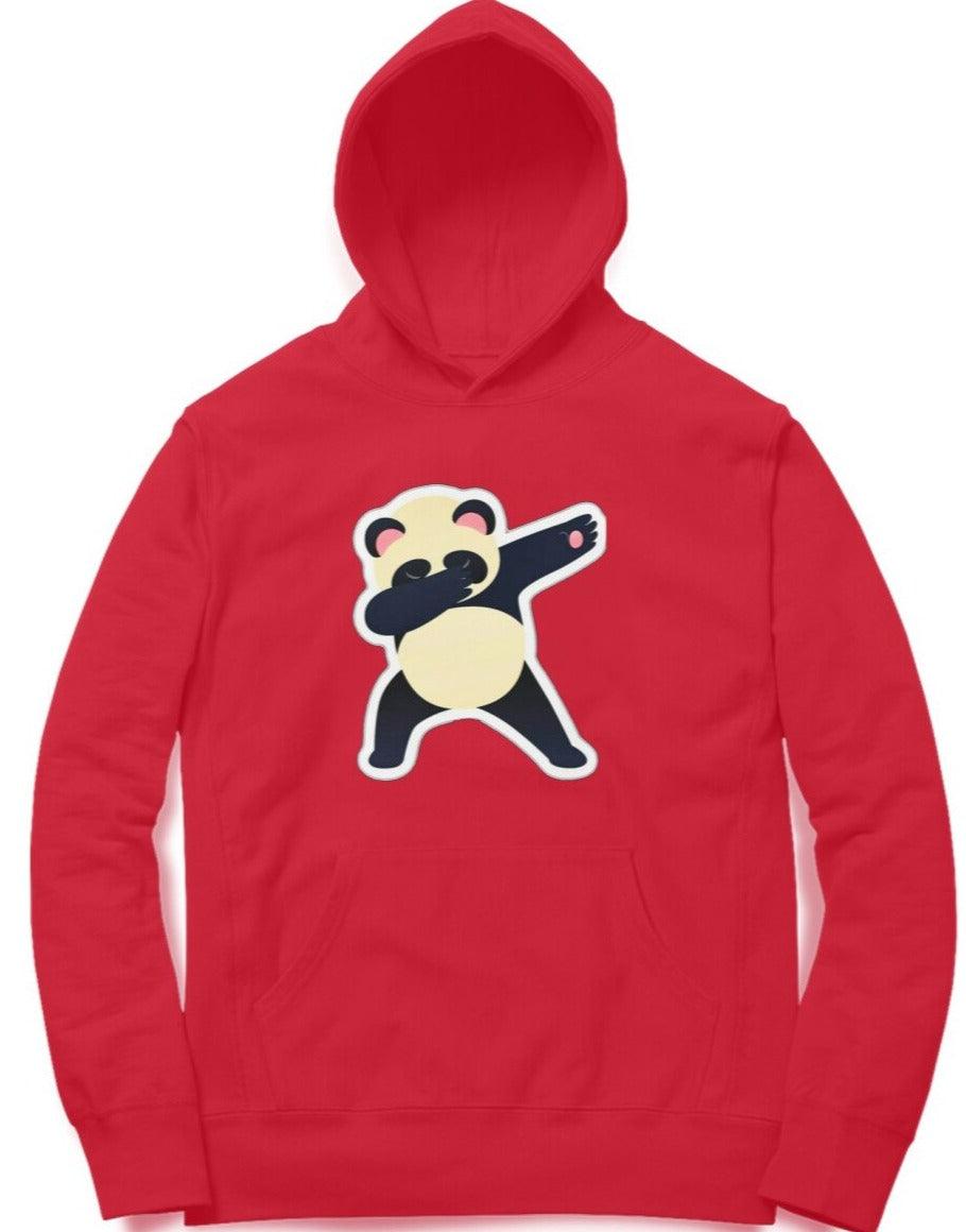 Dancing Panda Red Full sleeves Hoodie