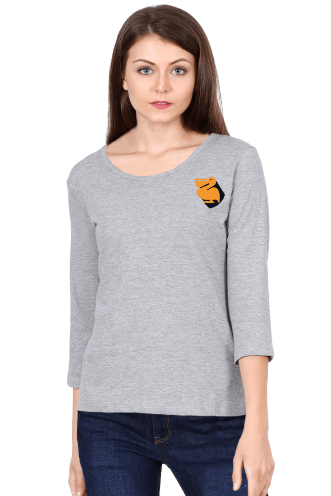 Pelican Bird 3/4th Sleeve T Shirt for Women D86