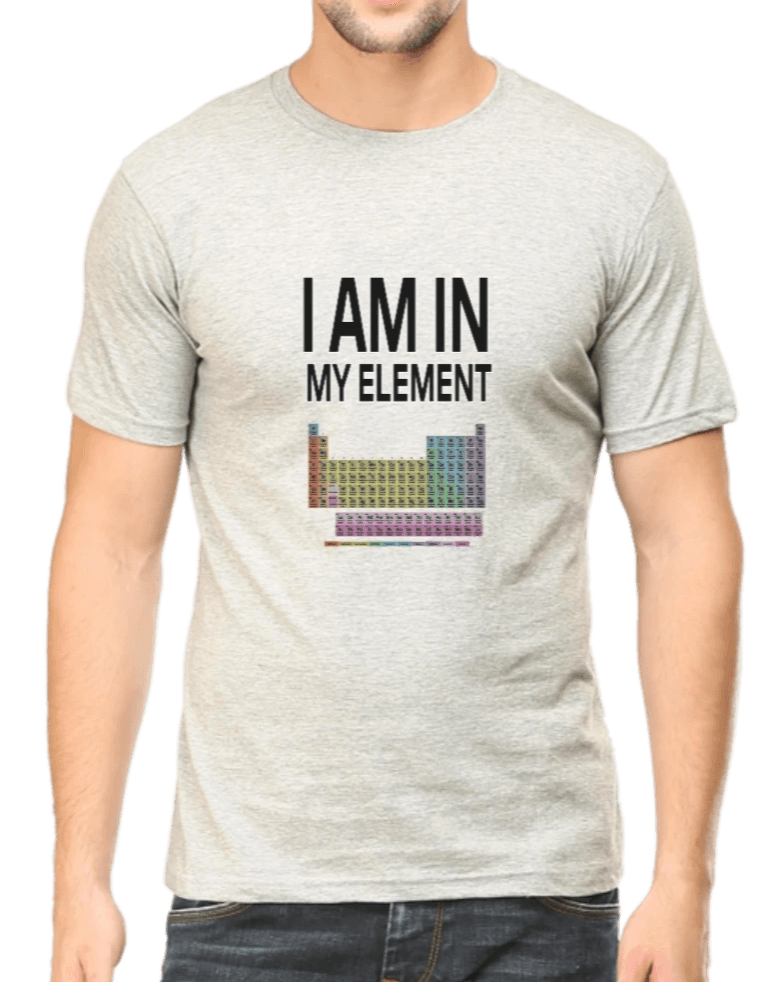 Periodic Table Tshirt Light Grey