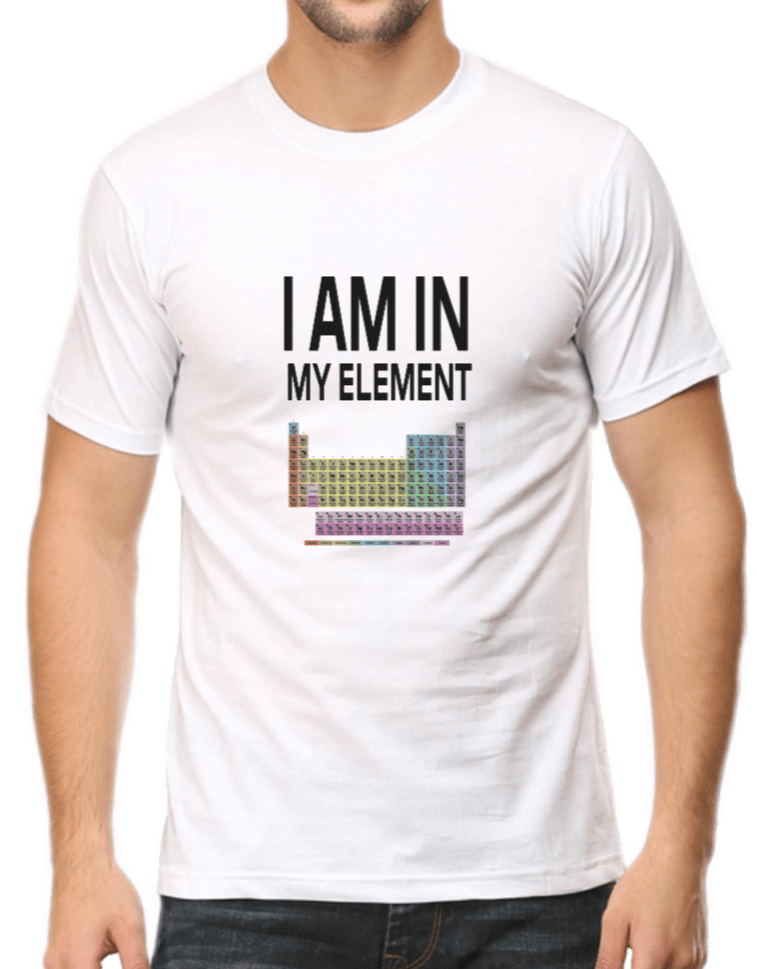 Periodic Table Tshirt White