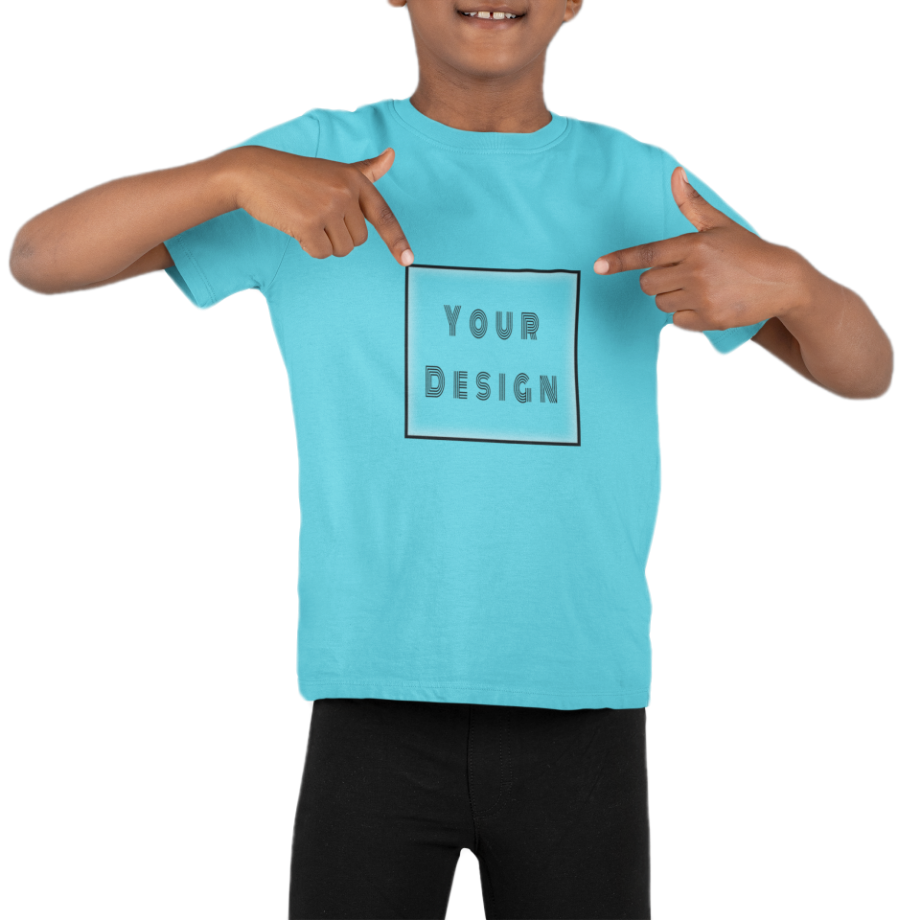 Customized Sky Blue T-shirt for Boys