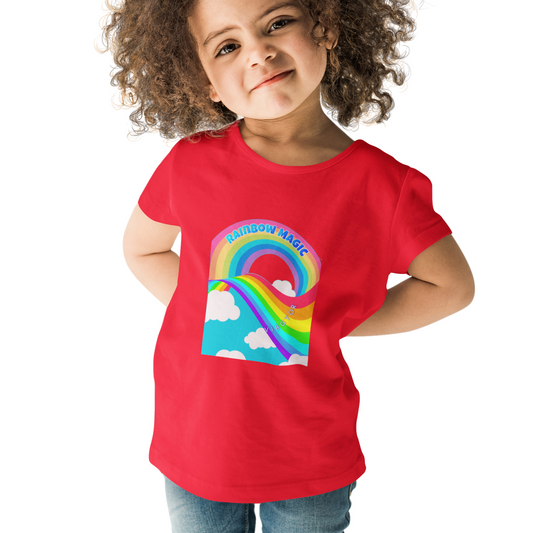 Rainbow Red T-shirt for girl
