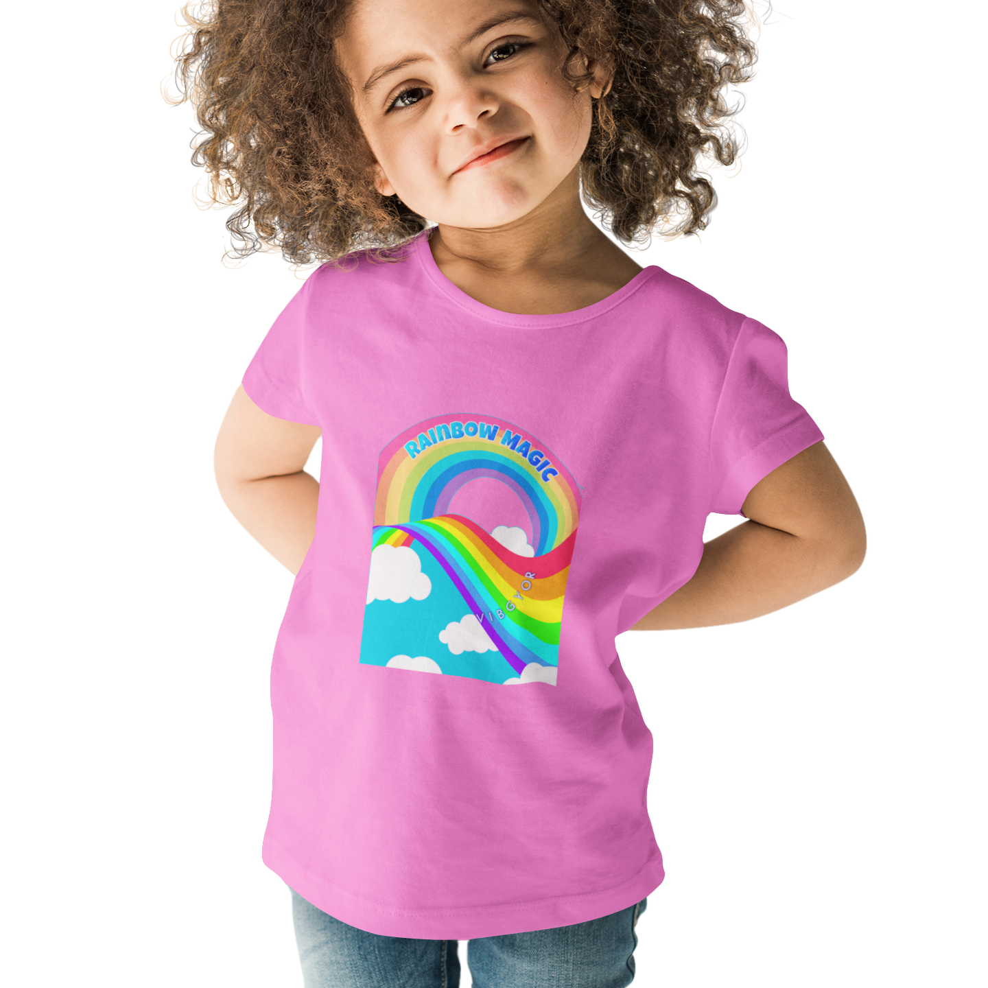 Rainbow Pink T-shirt for girl