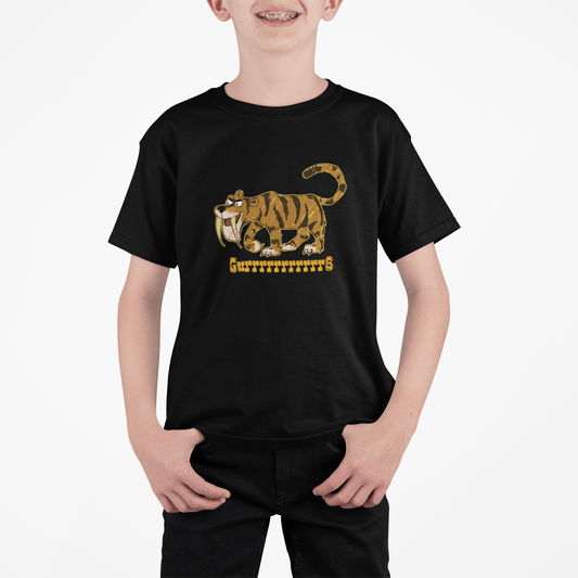 Tiger t-shirt for boys Black