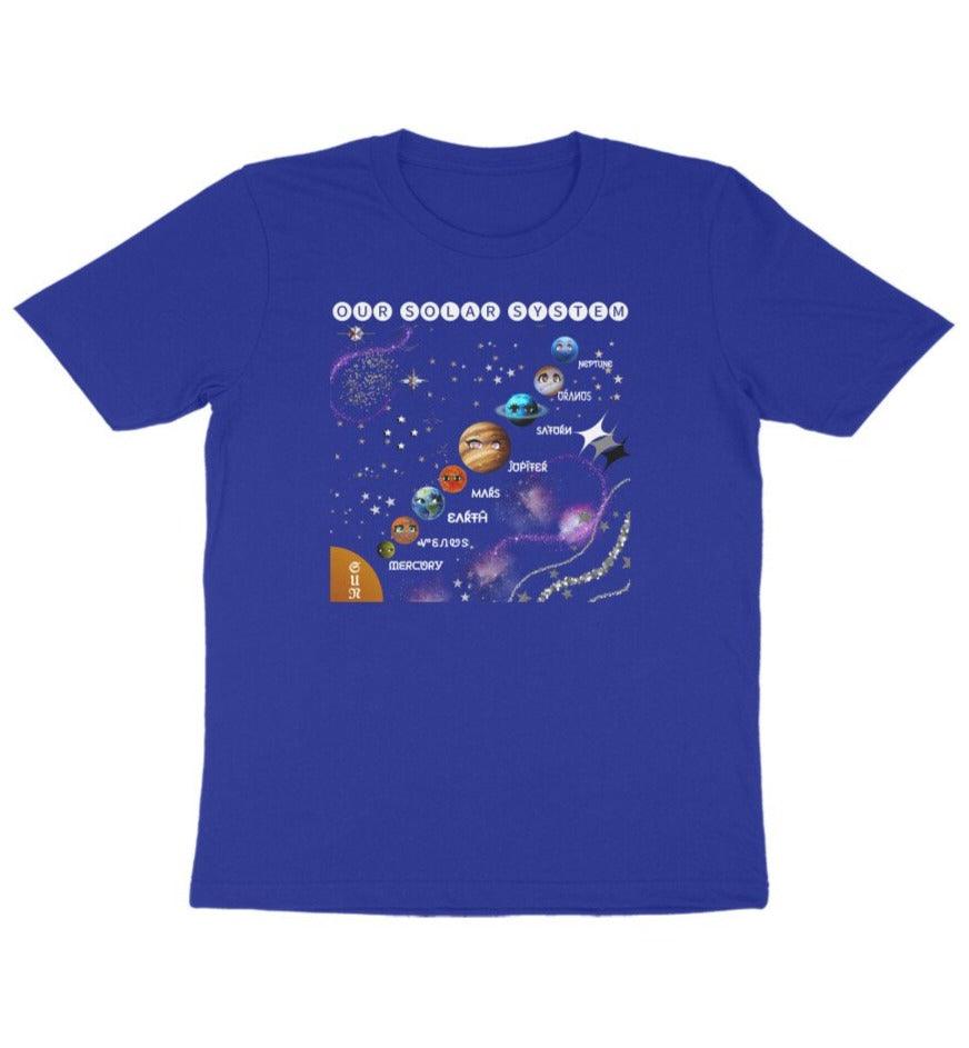 Solar System T-shirt for Kids Royal Blue