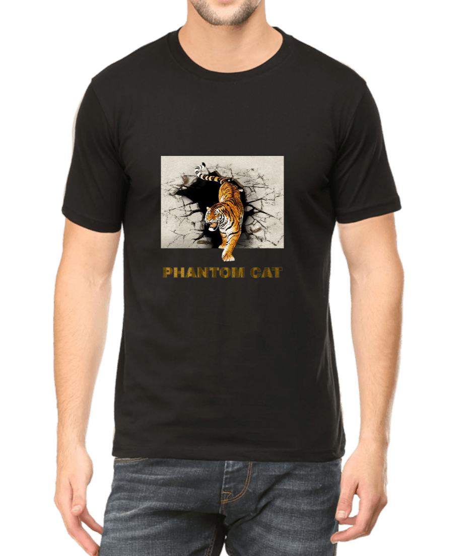 Tiger T-shirt for Men Black