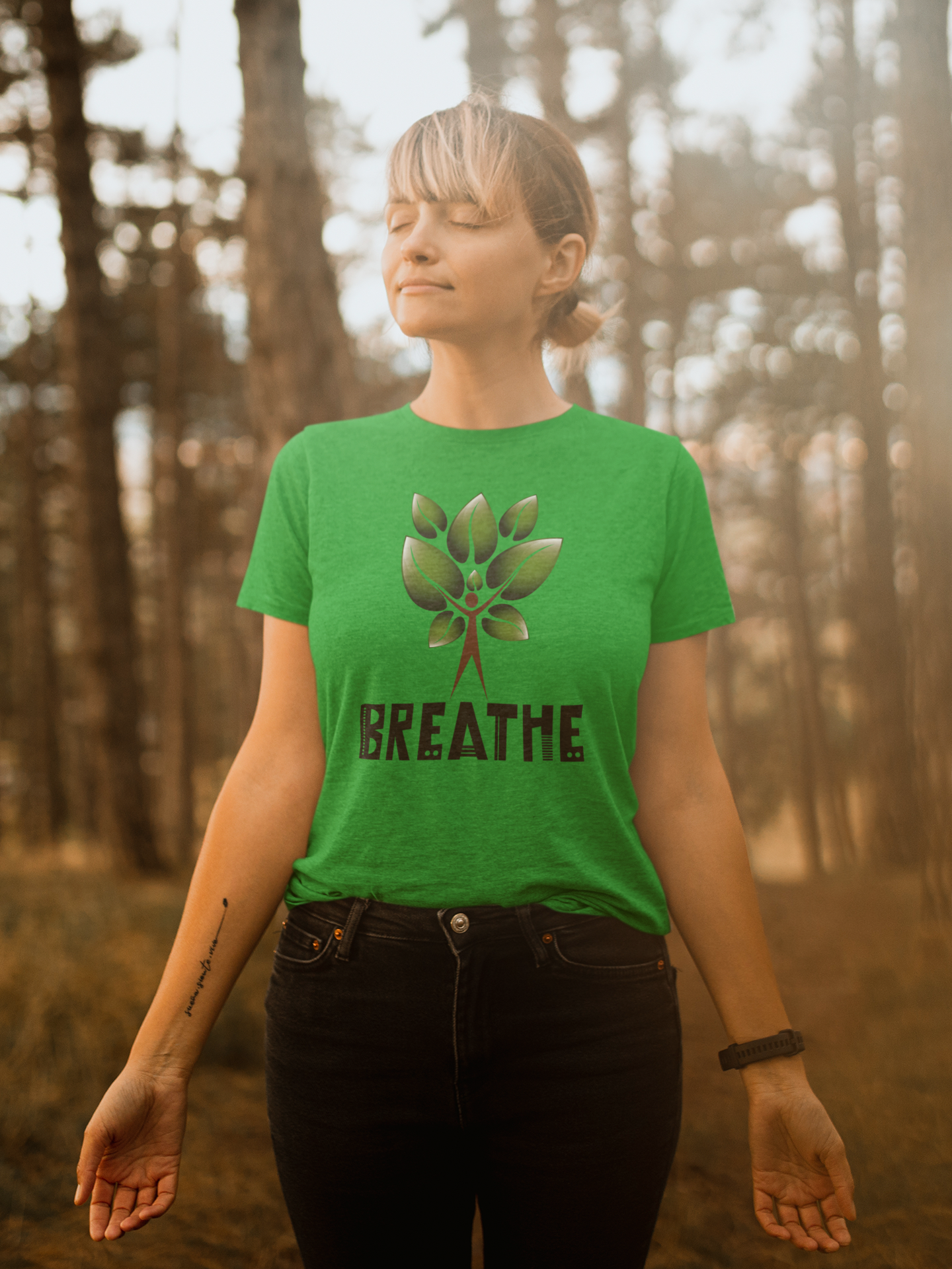 Tree of Life Yoga T Shirt for Women D11