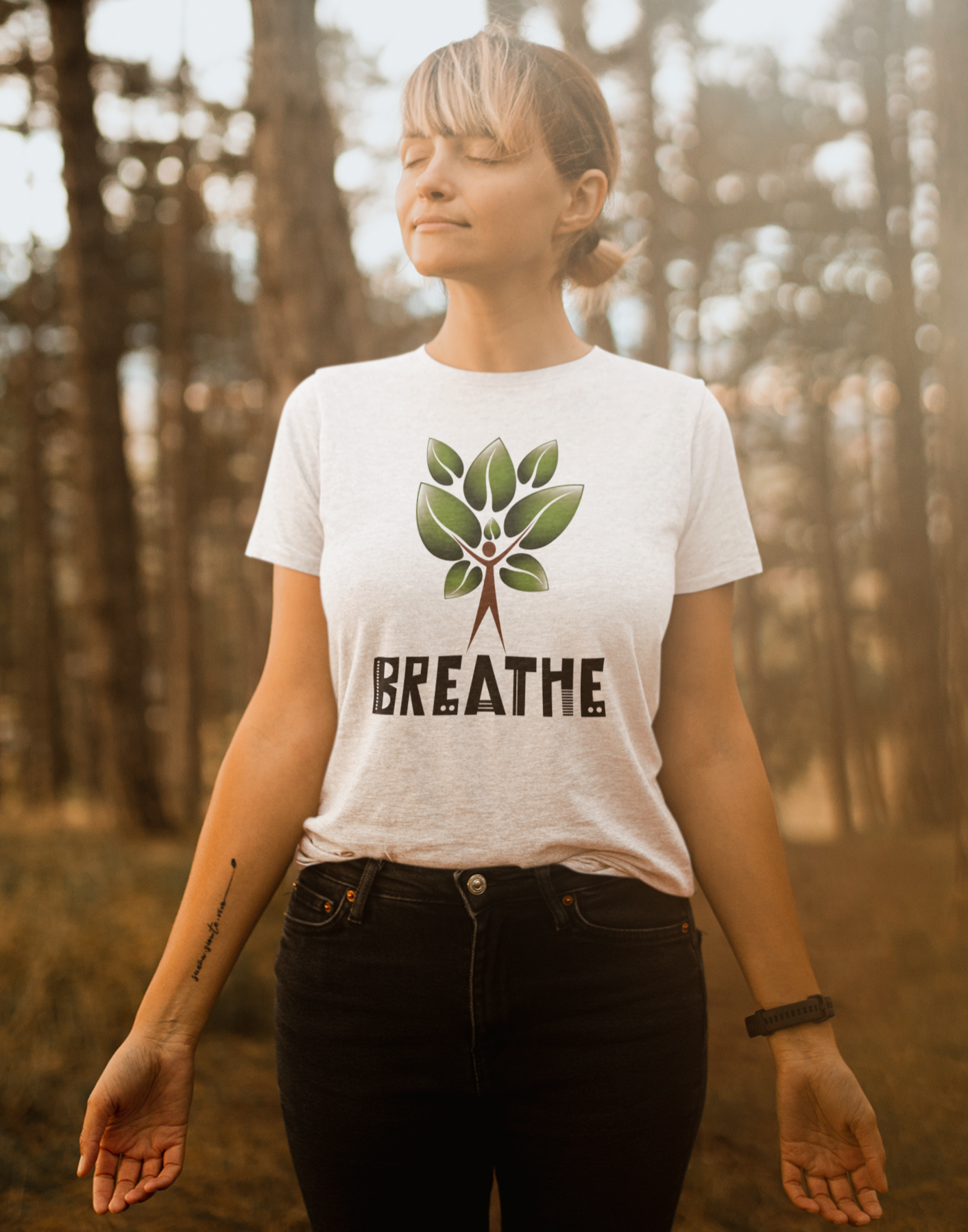 Tree of Life T-shirt for Women White