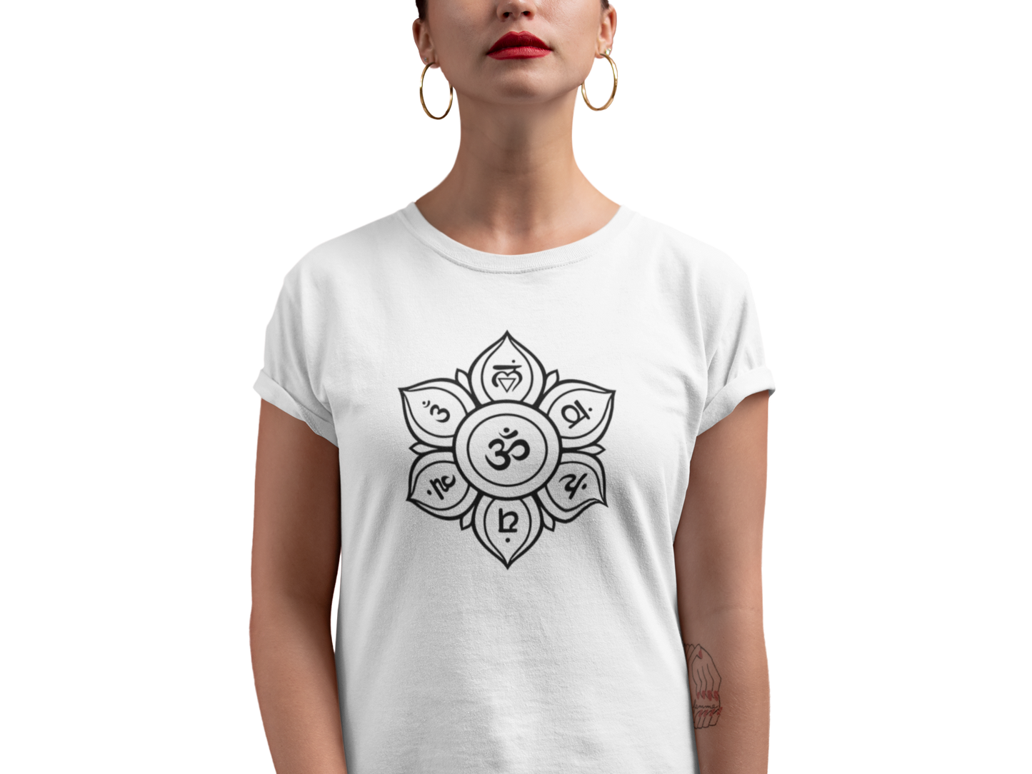 Om Symbol T Shirt for Women D55