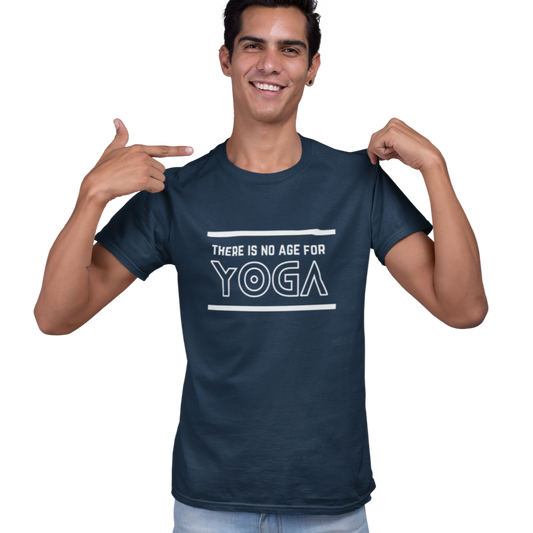 Yoga Quote T-shirt For Men Navy Blue