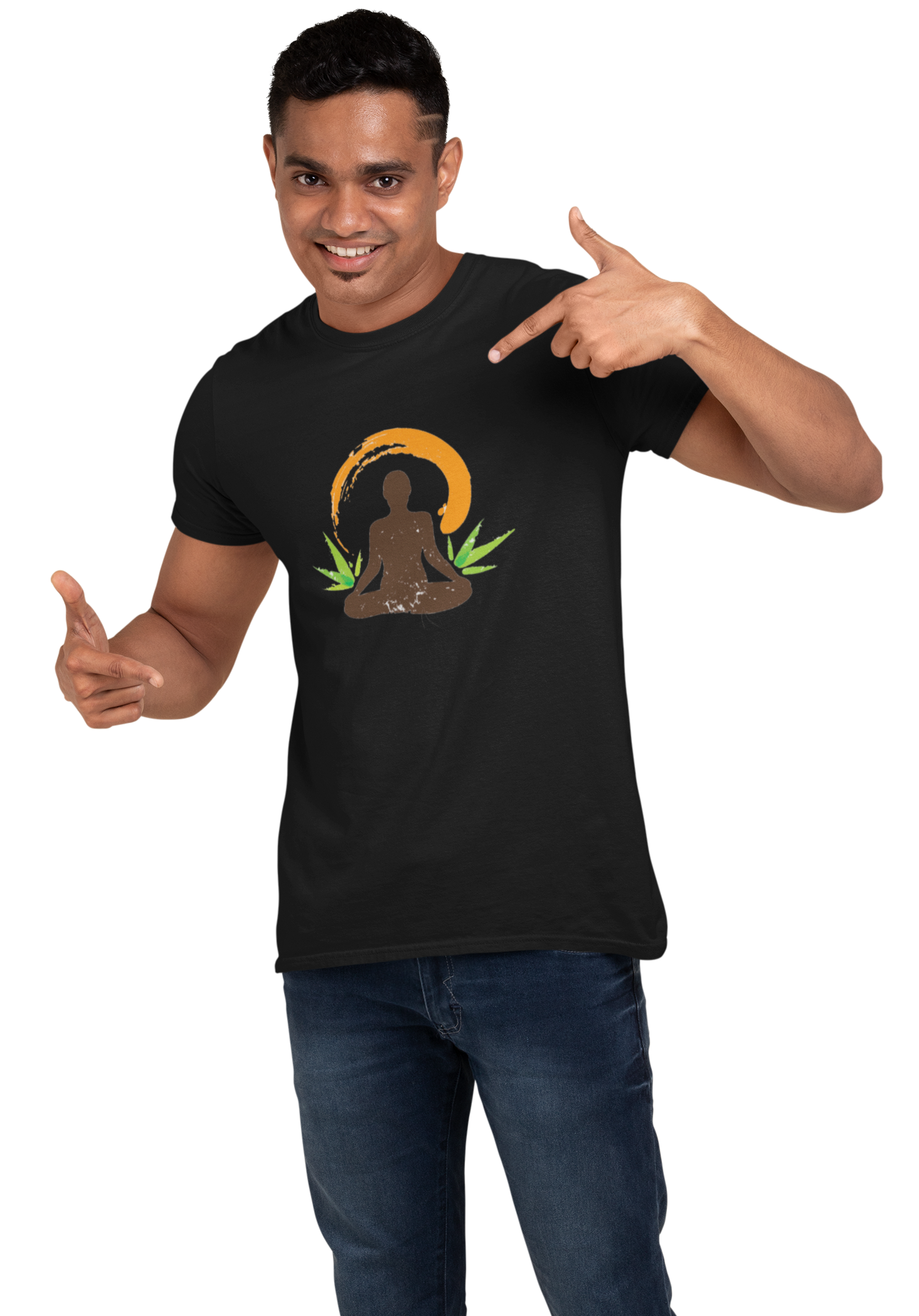 Yoga T-shirt for men Black