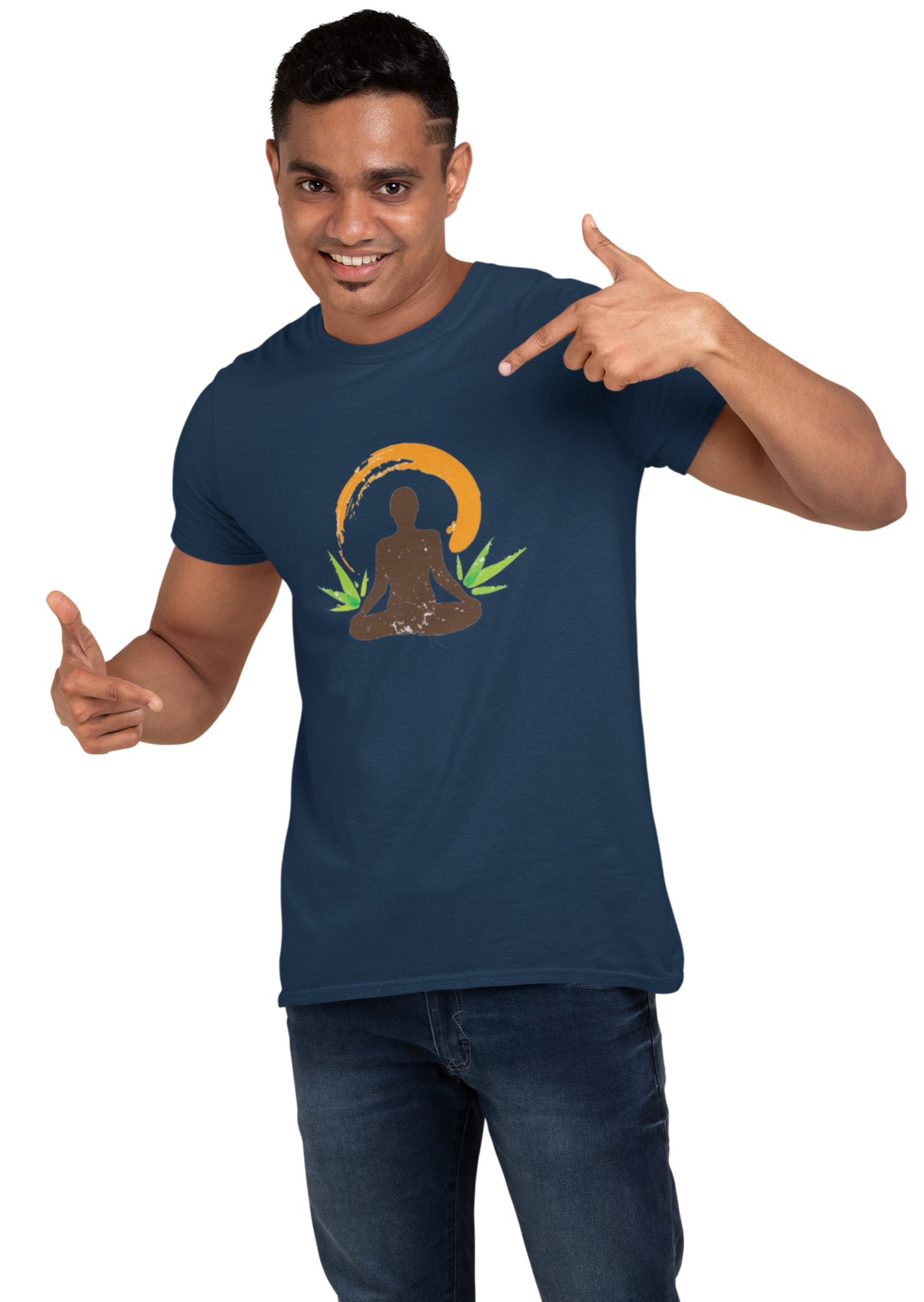 Yoga T-shirt for men Navy Blue