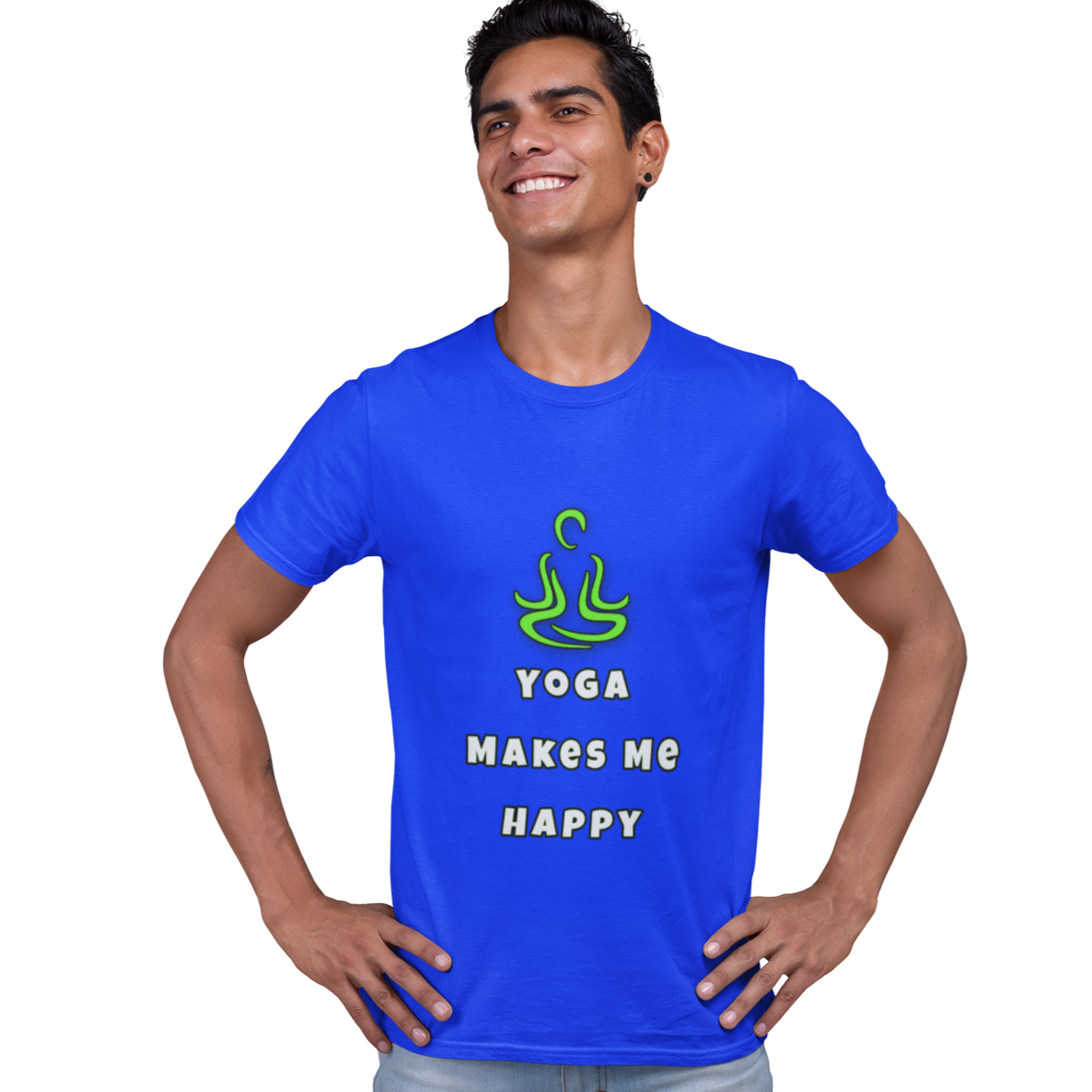 Yoga T-shirt for Men Royal Blue