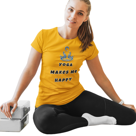 Yoga T-shirt for Women Golden Yellow