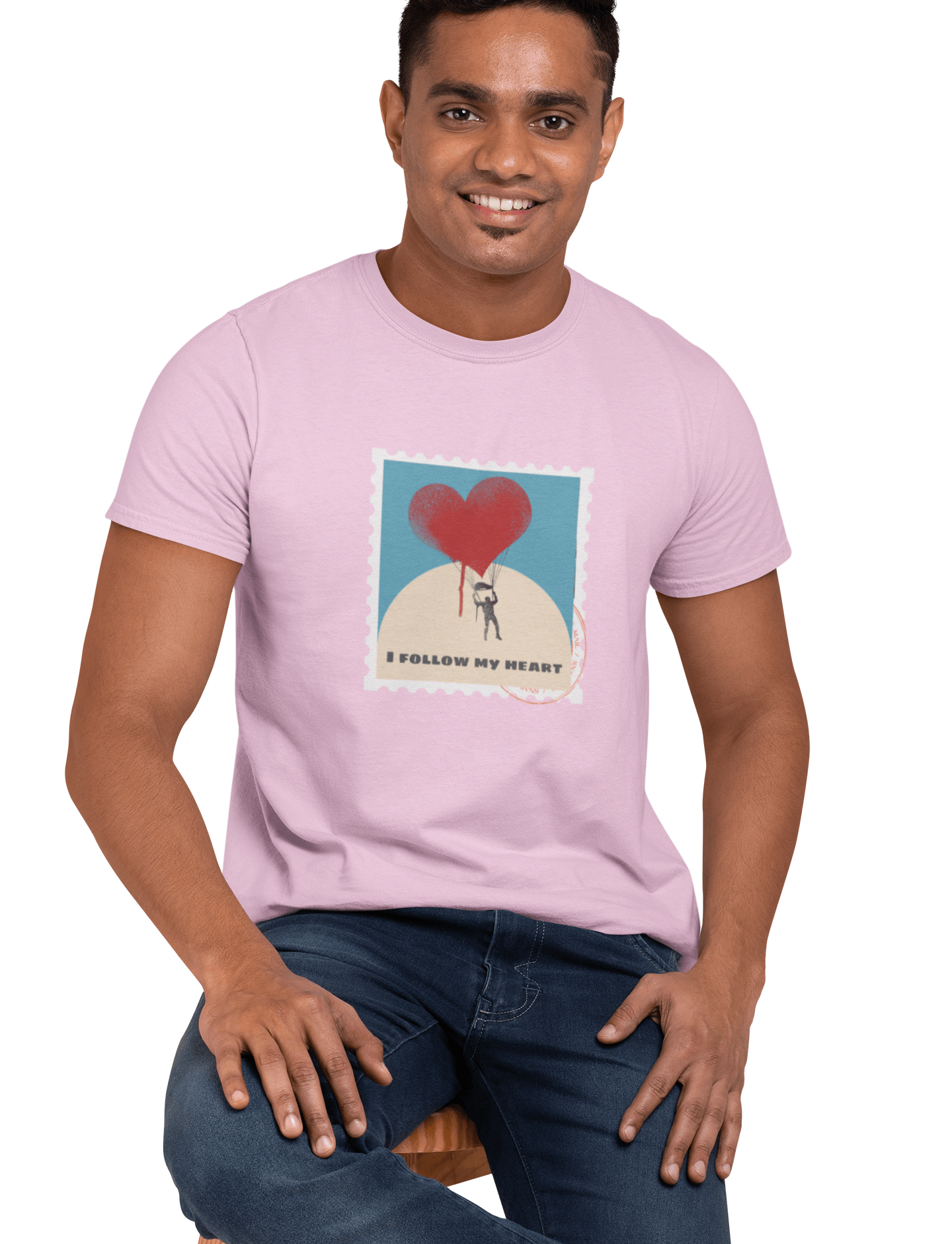 I follow my heart Light Pink T-shirt