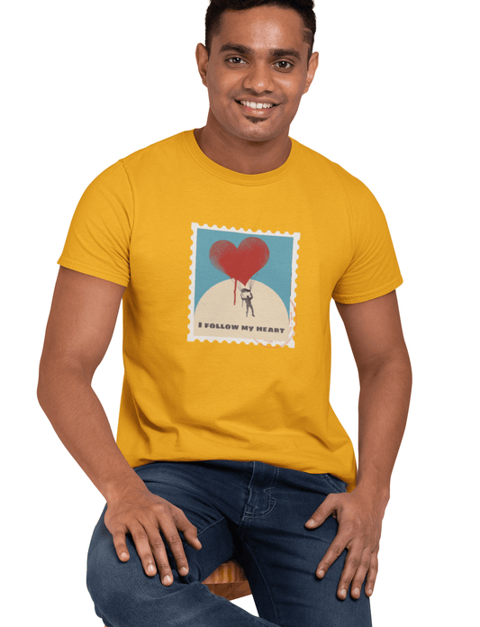 I follow my heart Golden Yellow T-shirt