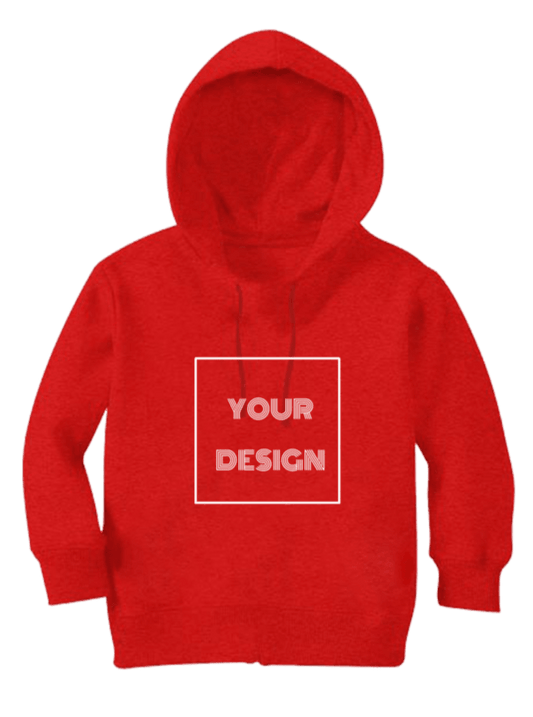 Customized Hoodie for Kids Red 