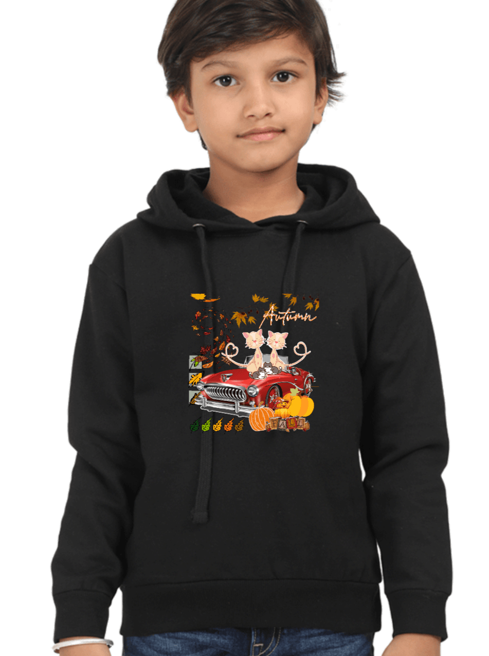 Autumn Hoodie Black for Kids