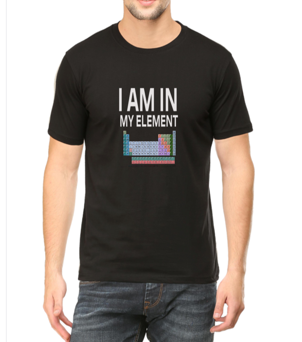 Black T-shirt Periodic Table Quote