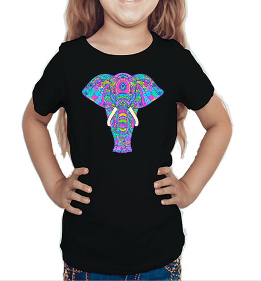 Royal Elephant Little Girl's T Shirt D17