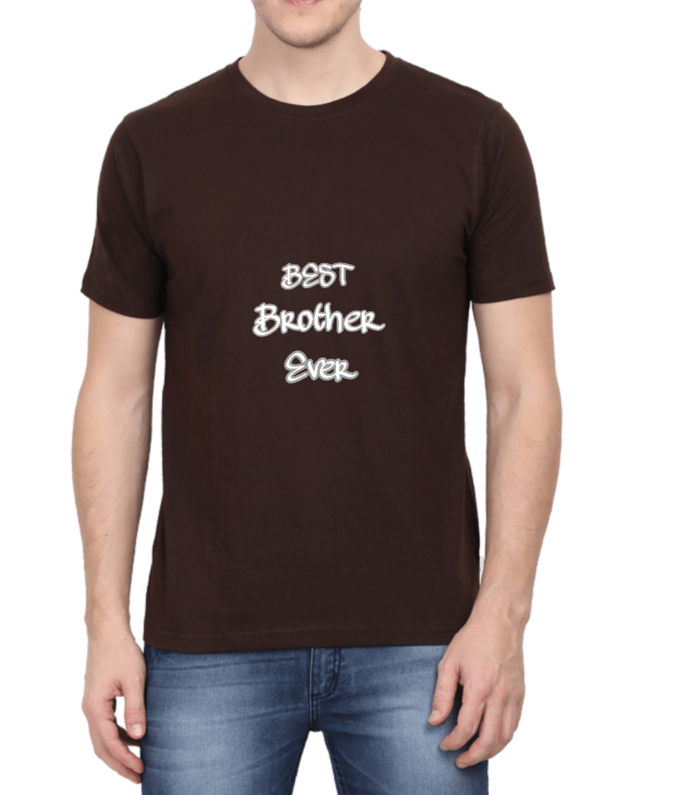 Men's T-shirtcoffee brown with Best Brother caption.Apt gift for a brother.