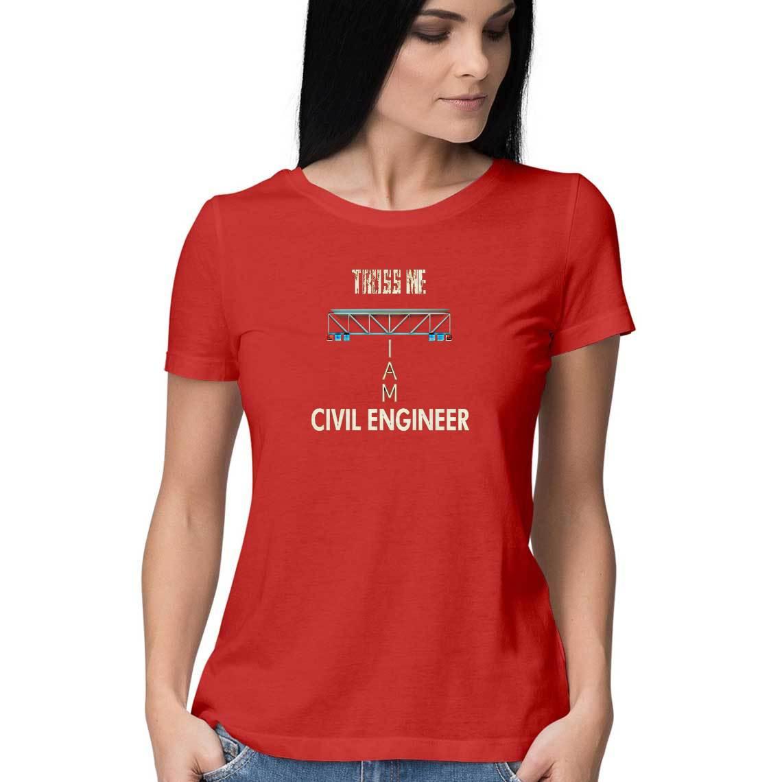 Civil Engineer T Shirt for Women D46