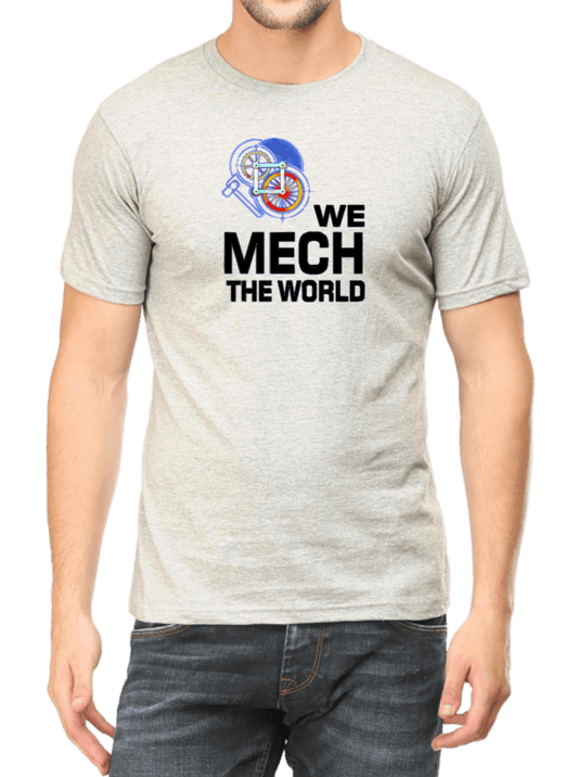 Light Grey Cotton Tshirt for Mechanical Engineers
