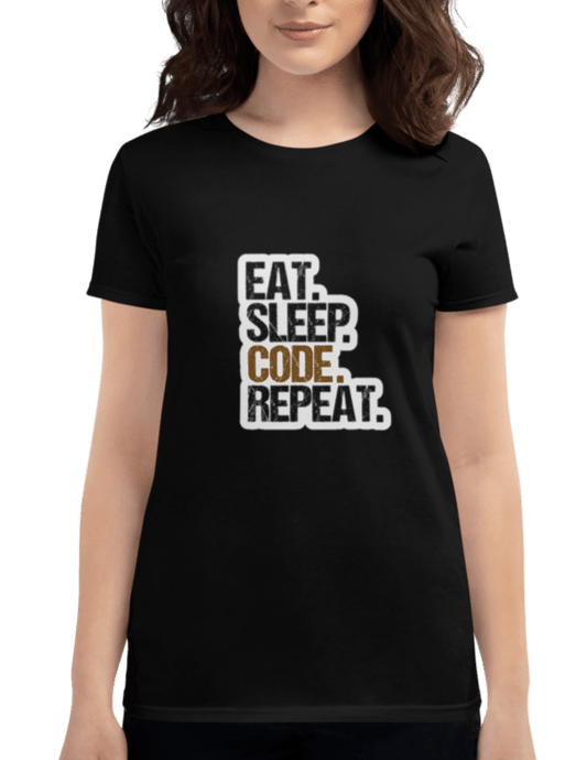Black Cotton Tshirt for Software Engineers