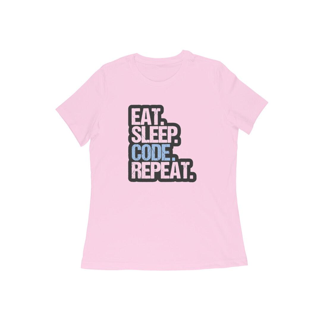 Light baby pink Cotton Tshirt for Software Engineers
