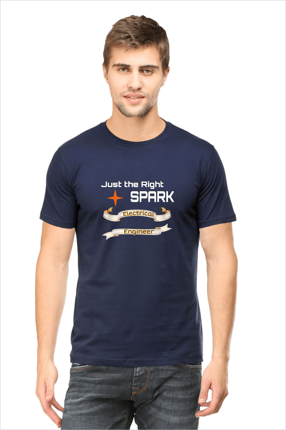 Navy Blue Cotton Tshirt for Electrical Engineers