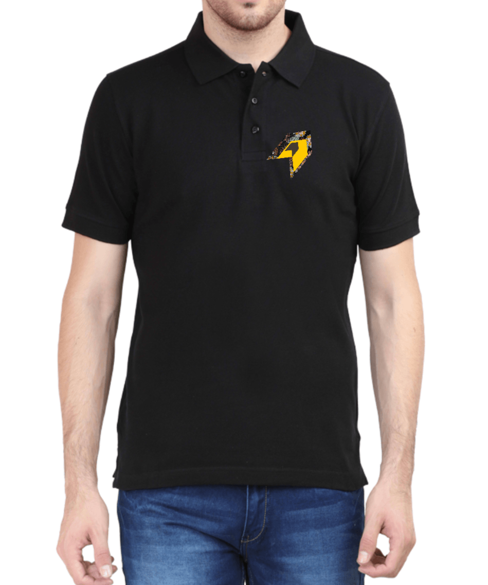 Polo Tshirt Black with Arrow graphics