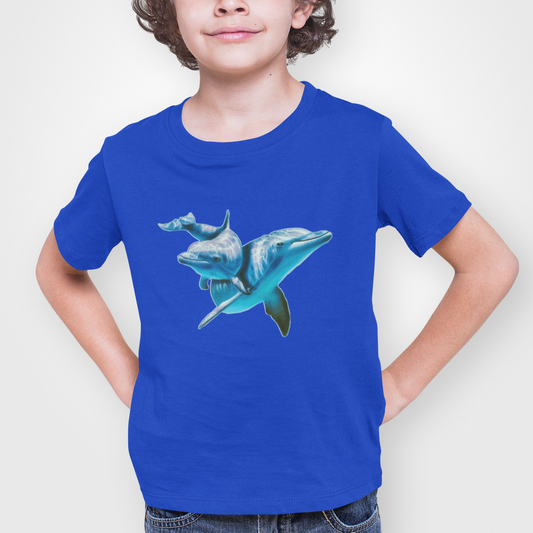 Dolphin Royal Blue T-shirt for Boys
