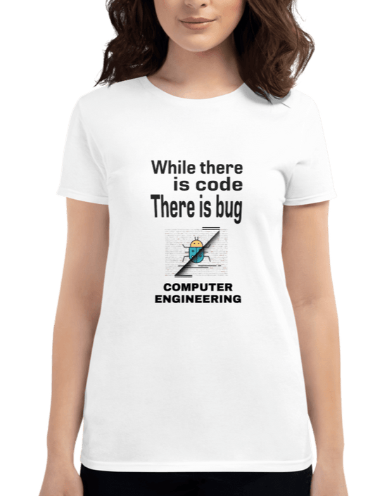 White Cotton Tshirt for Software Engineers